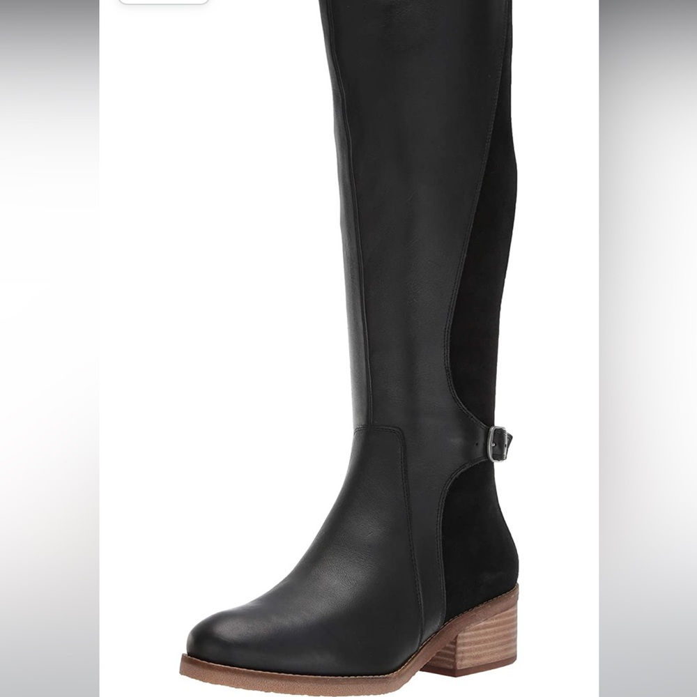 Black leather/suede Lucky Brand Black Timinii boots